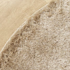 Round High Pile Rug - Glorious Champagne/Cream