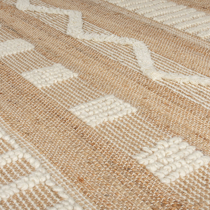 Jute floor rug - Jubio Medina Natural/Cream