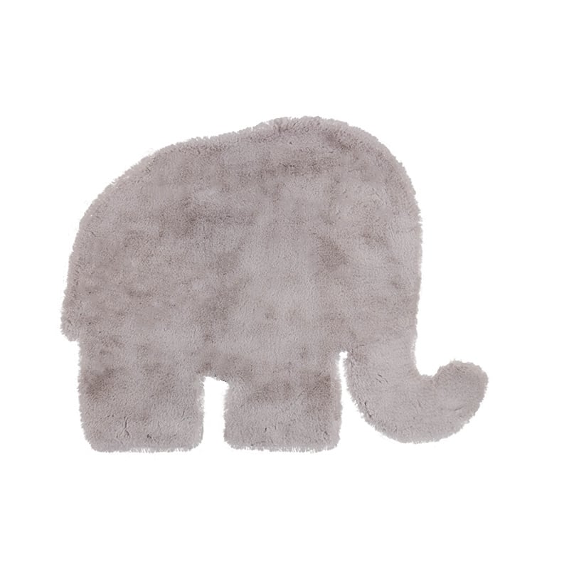Kids Rug - Huggy Elephant Grey