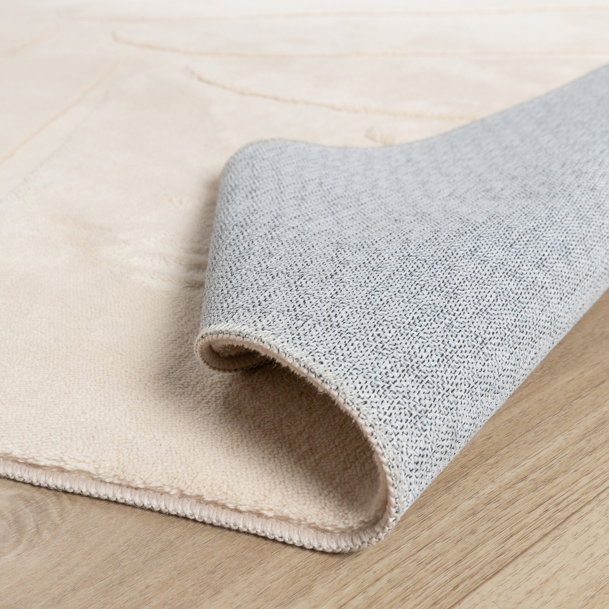 Washable children's rug - Coco Leaf Beige