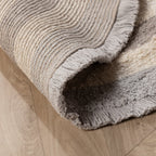 Oval washable children's rug - Milo Grey