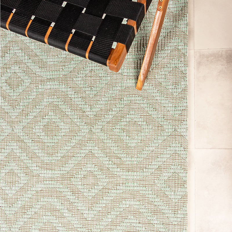 Outdoor Rug - Summer Retro Mint