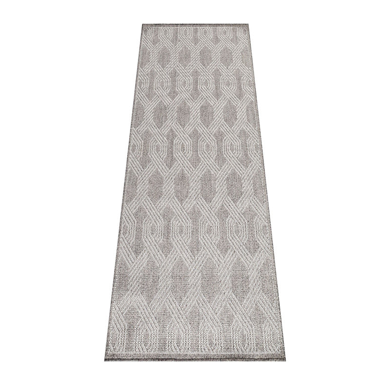 Jute Balcony Rug - Aruba Pattern Grey