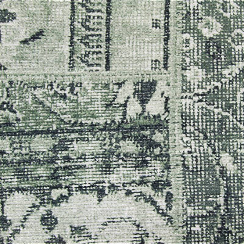 Patchwork floor rug - Bukan Dark Green