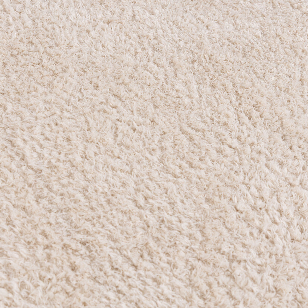 Soft round rug - Teddy Cream