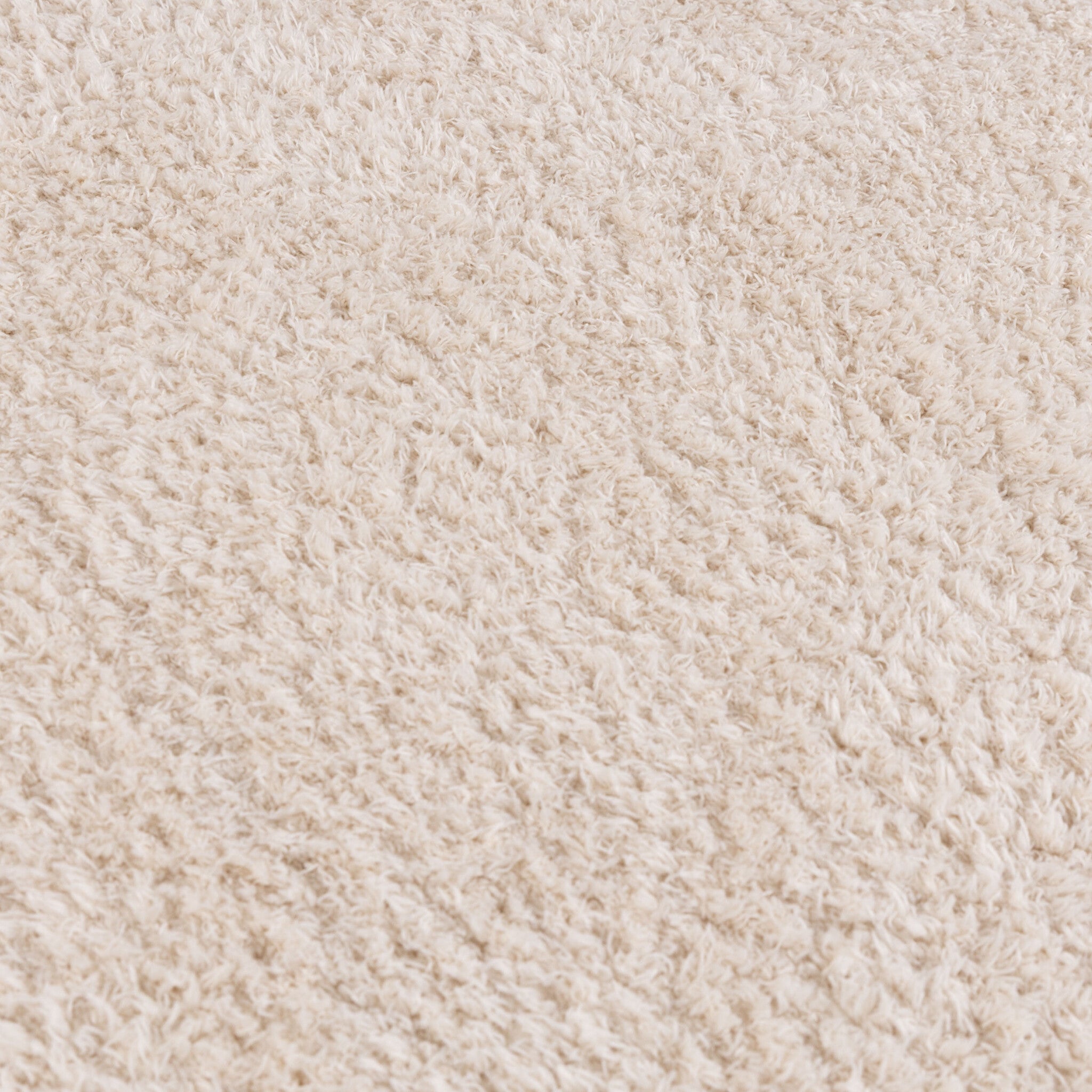 Soft round rug - Teddy Cream