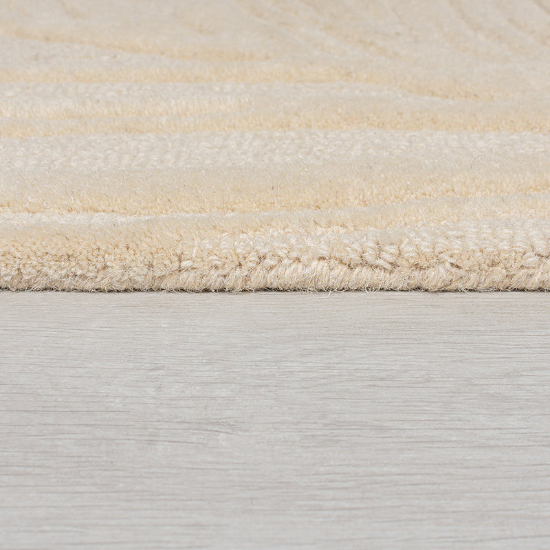 Modern Rug - Solacio Leaves Beige