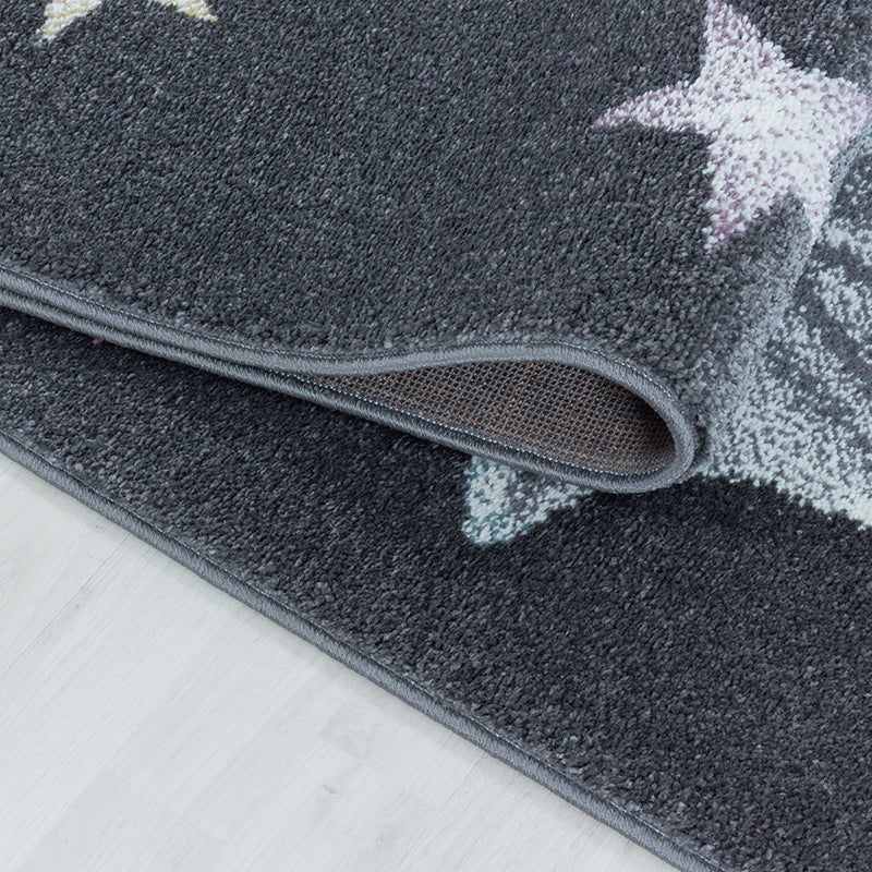 Round Children's Floor Rug - Fleurtje Dragon Blue