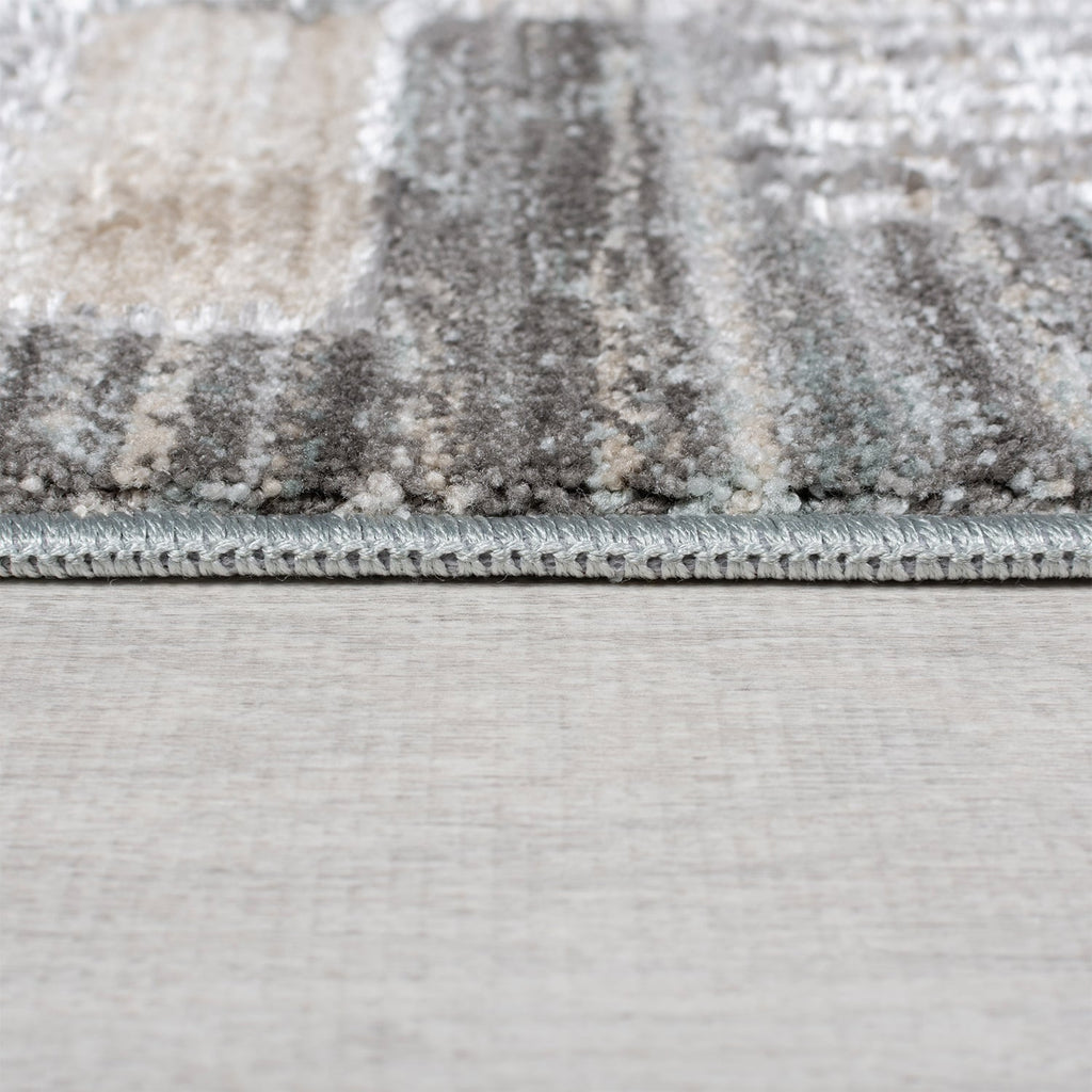 Checkered floor rug - Enrico Gray