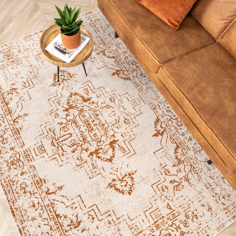 Vintage Rug - Spring Ethnic Cream/Terra