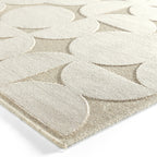 Viscose floor rug - Graphix 3164 Circles Ivory