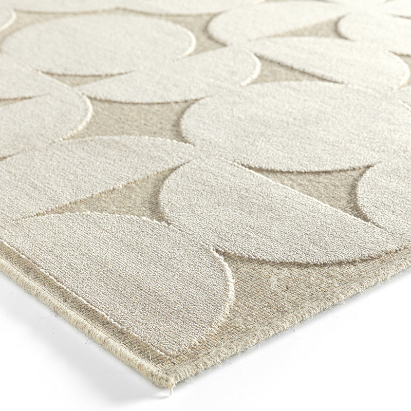 Viscose floor rug - Graphix 3164 Circles Ivory