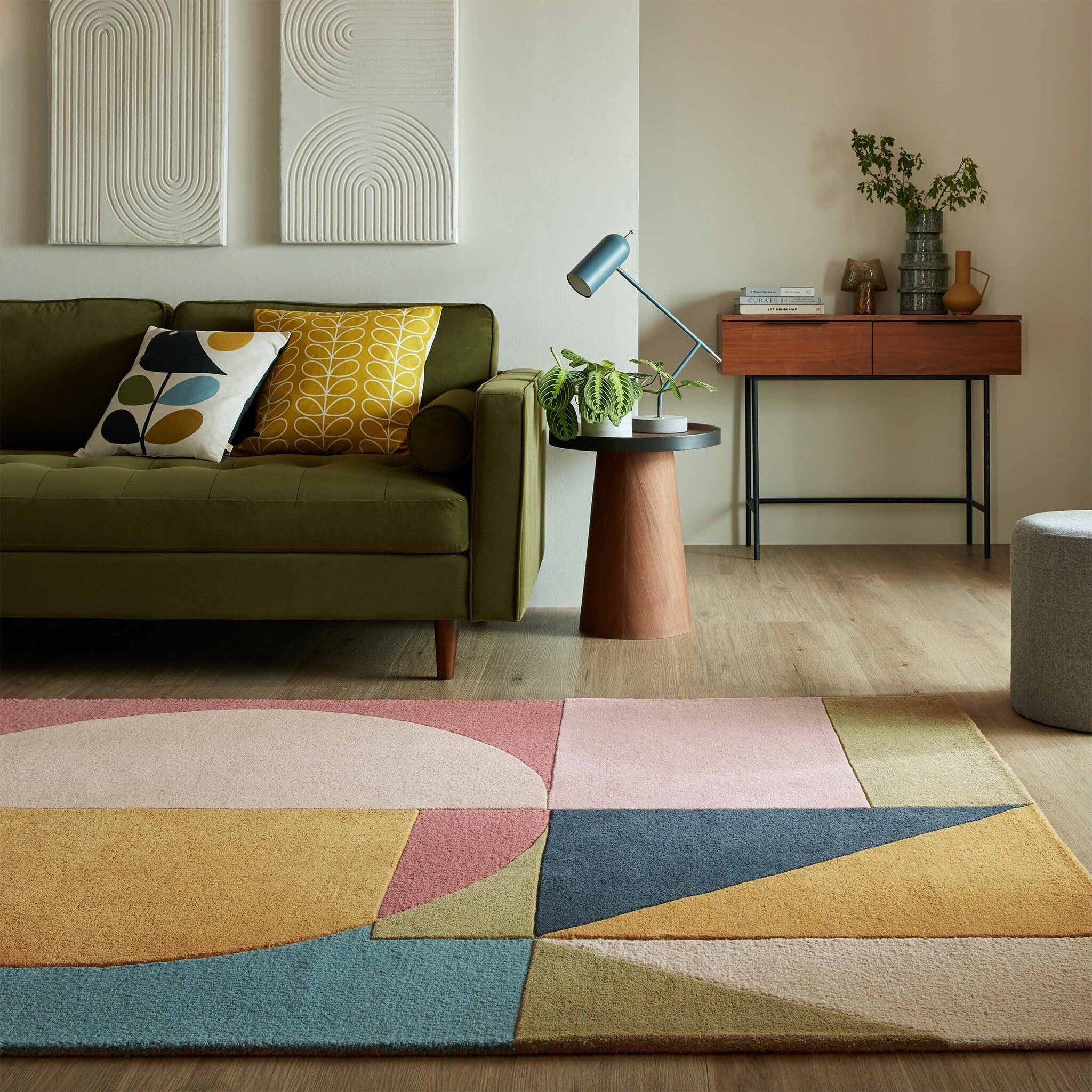 Colourful floor rug - Esro Multicolor