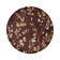 Round washable rug - Misty Floral Brown