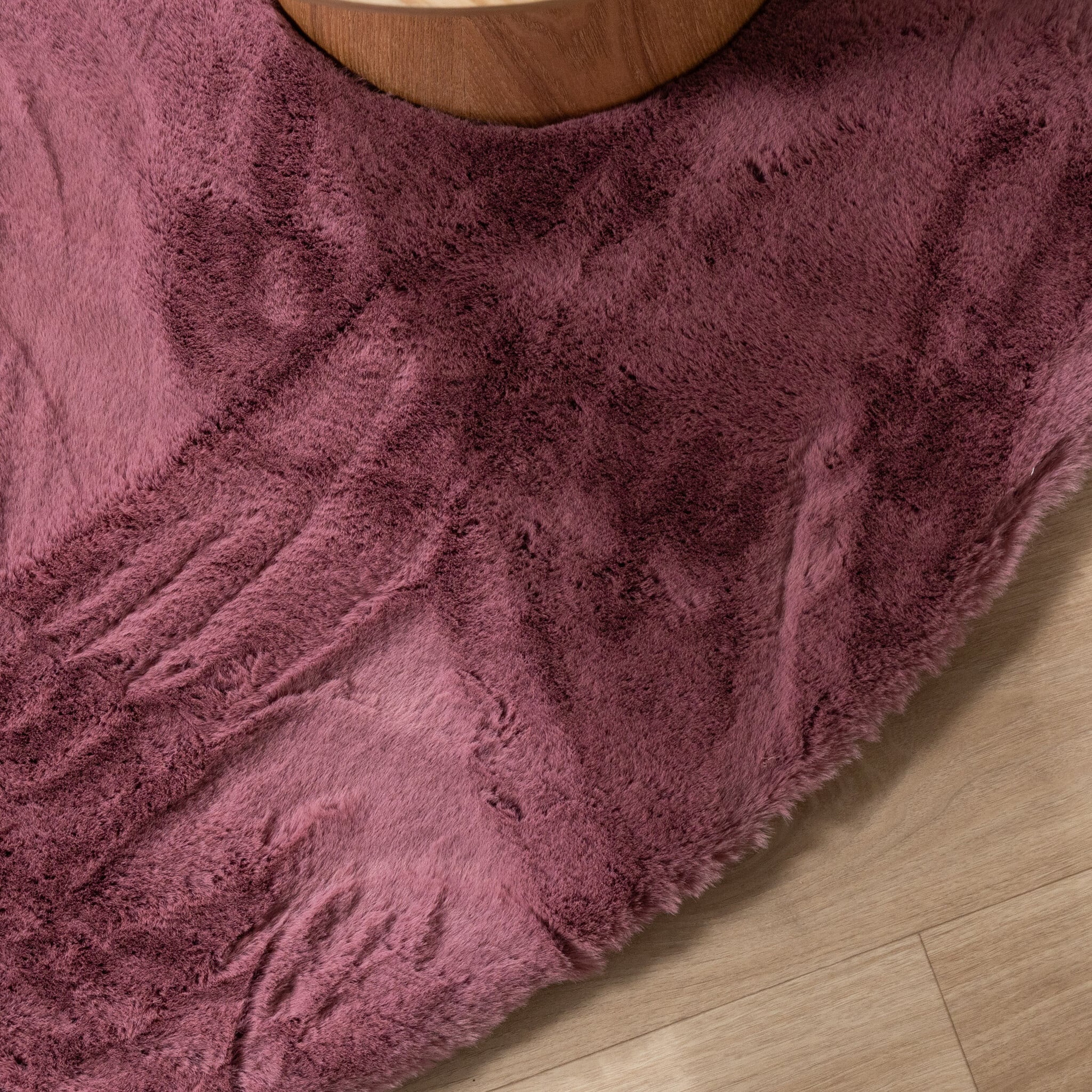Round High Pile Rug - Comfy Supreme Dark Pink