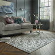 Graphic Floor Rug - Patno Clarissa Silver
