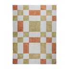 Retro Indoor Outdoor Rug - Pop Cubes Terracotta