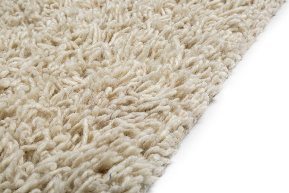 Wool Floor Rug Custom-made - Berbero Lungo Cream 815