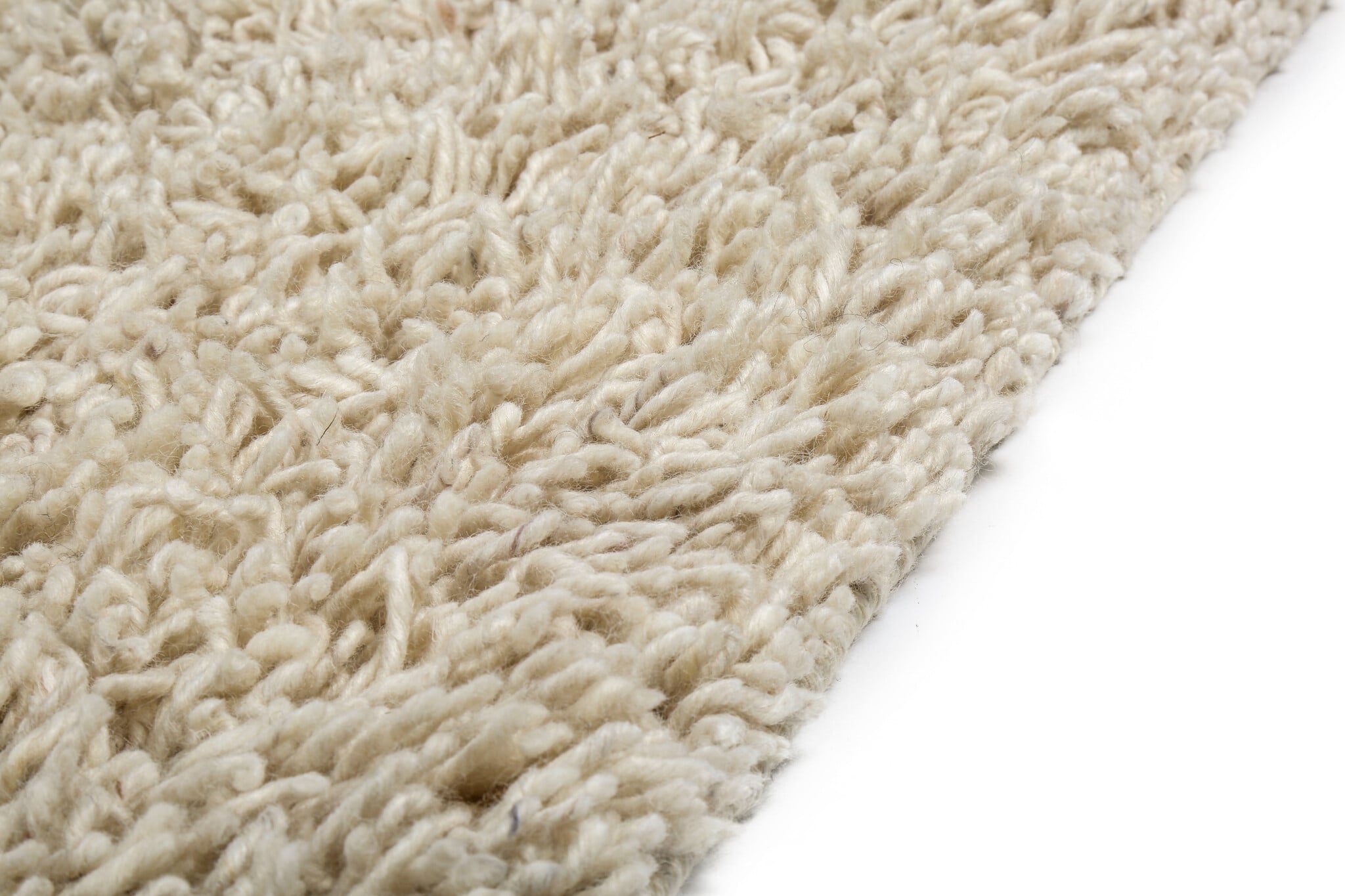 Wool Floor Rug Custom-made - Berbero Lungo Cream 815