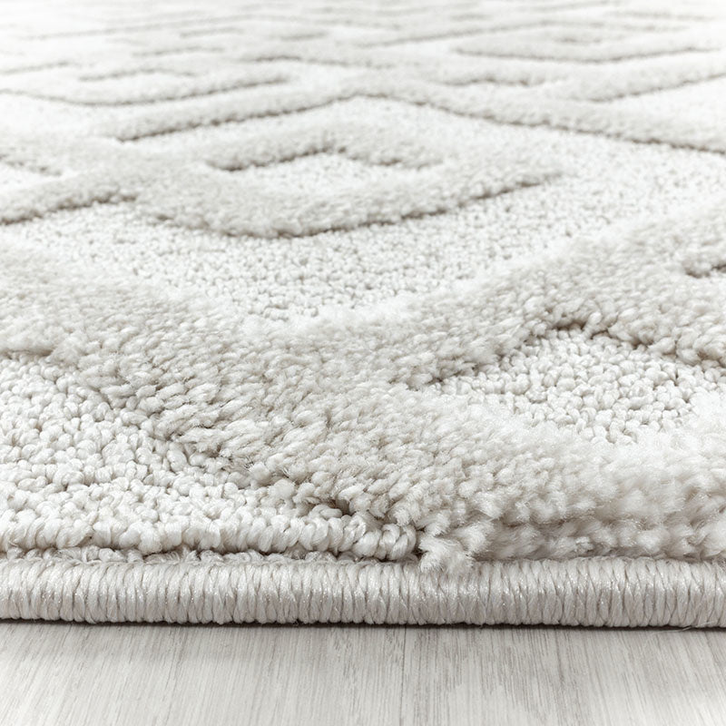 Scandinavian Area Rug - Pitea Pattern Cream