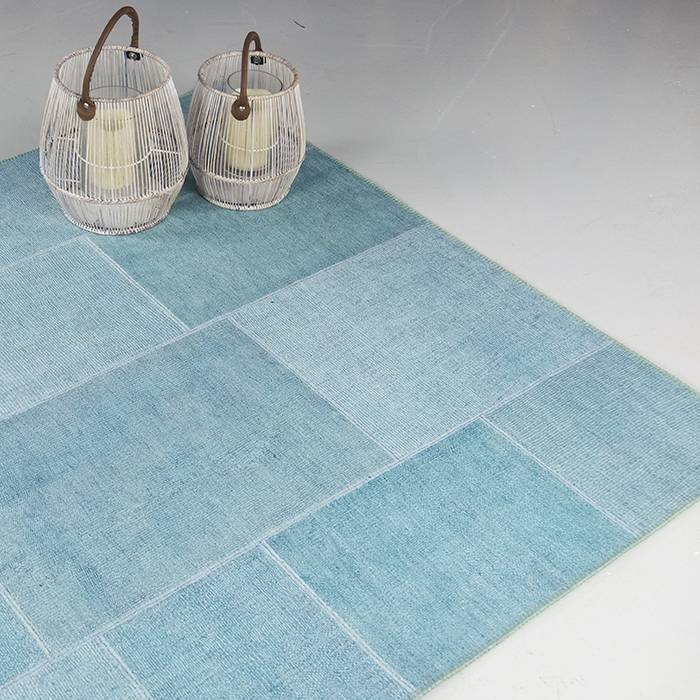 Patchwork Rug - Moods Sea Blue No.08 190x290cm