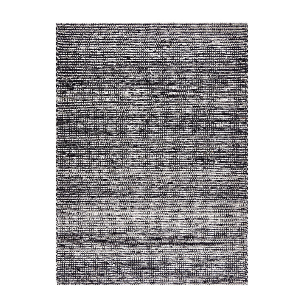 Wool Rug - Quillan Black/White