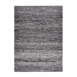 Wool Rug - Quillan Black/White
