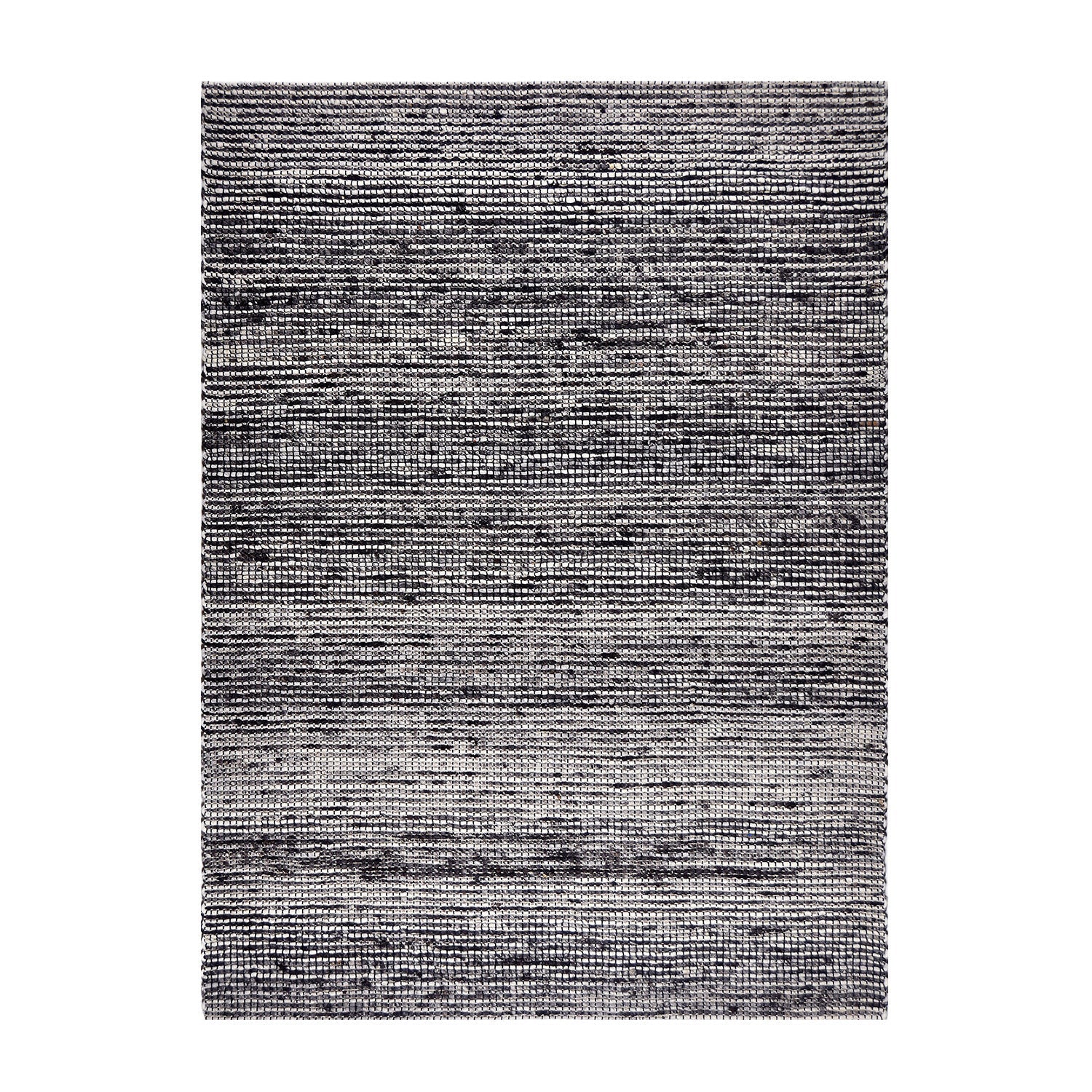 Wool Rug - Quillan Black/White
