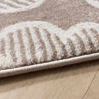 Kids Room Rug - Bowie Flower Taupe