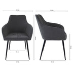 Dining chair - Maud Dark Grey