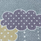 Children's floor rug - Lucy Clouds Gray