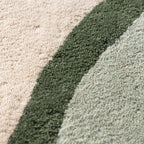 Round Wool Rug – Vienna Green