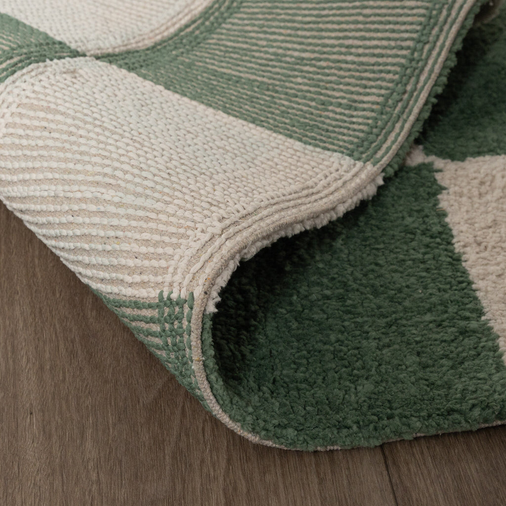 Checkerboard Rug - Blox Green