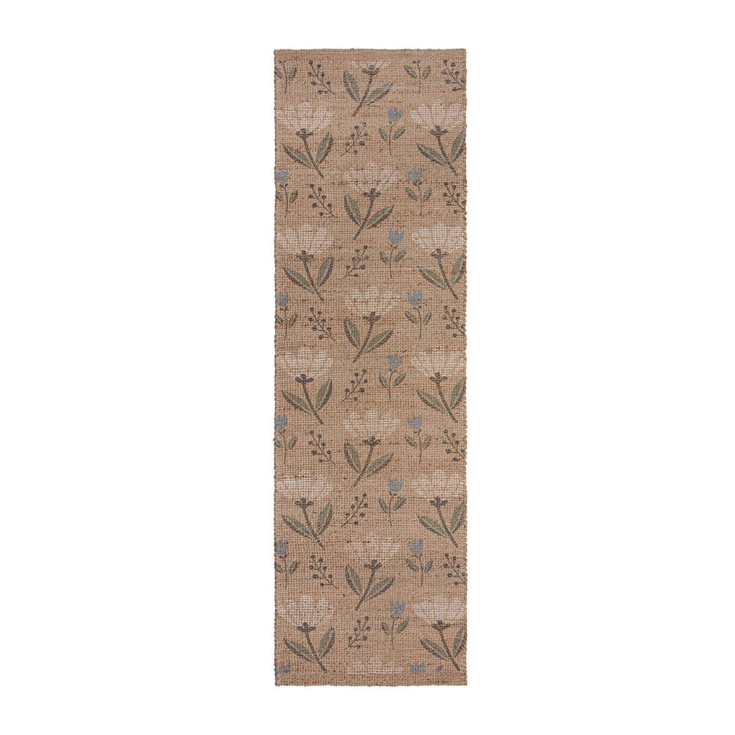 Jute runner - Amilio Floral Natural