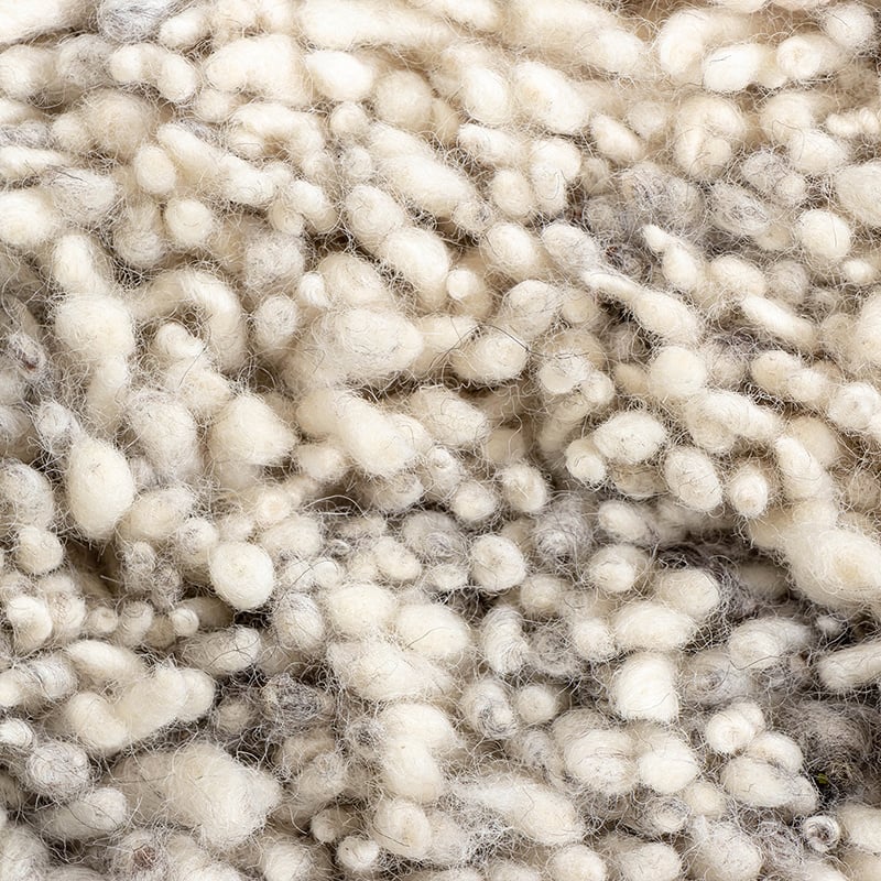 High Pile Wool Rug - Royal Cream/Grey
