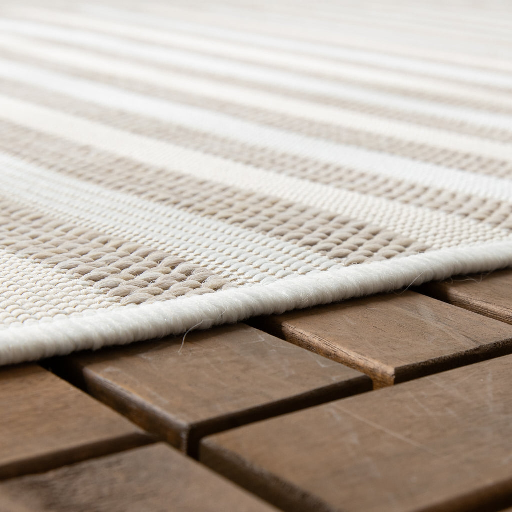 Outdoor Rug Capri Curves Beige Cream