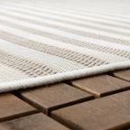 Outdoor Rug Capri Curves Beige Cream