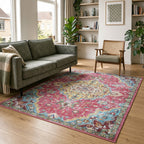 Oriental Rug - Leyla Medallion Multicolour