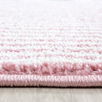 Round children's floor rug - Ava Multi/Pink