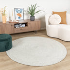 Round Wool Rug - Wise Grey/Blended