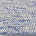 Wool Bobble Floor Rug - Madeleine Blue/Beige
