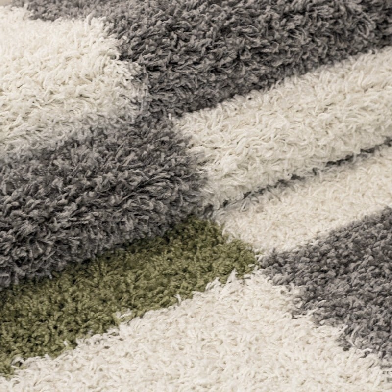 High-pile floor rug - Gala Green
