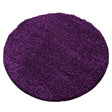 Round high-pile floor rug - Sade Lilac