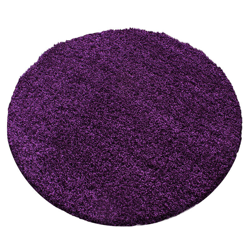 Round high-pile floor rug - Sade Lilac