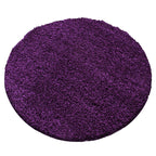 Round high-pile floor rug - Sade Lilac