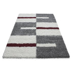 High-pile floor rug - Gala Red