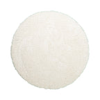 Round Shaggy Rug - Blaze White