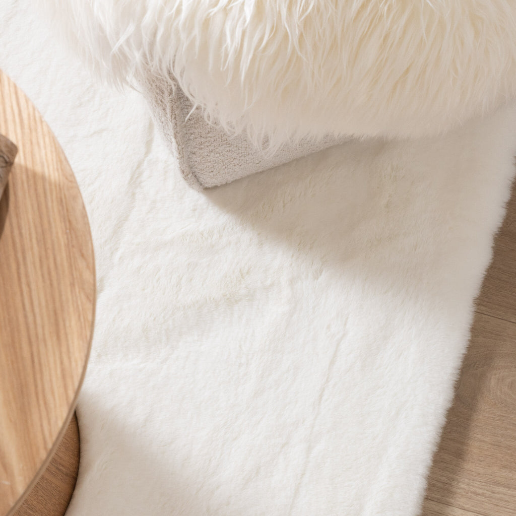 Soft High Pile Rug - Comfy Supreme White