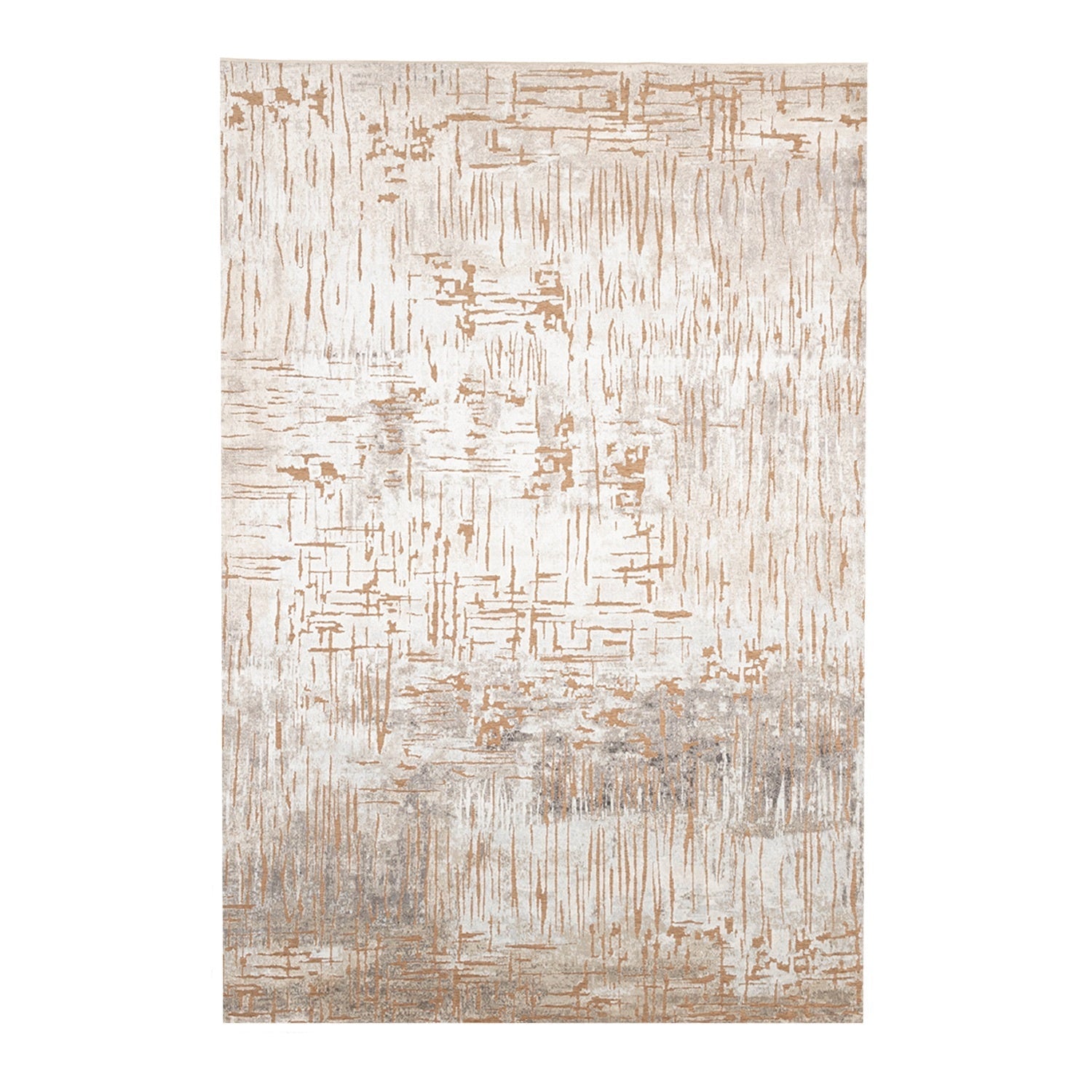 Modern Rug - Hendrix Grunge Cream/Terracotta
