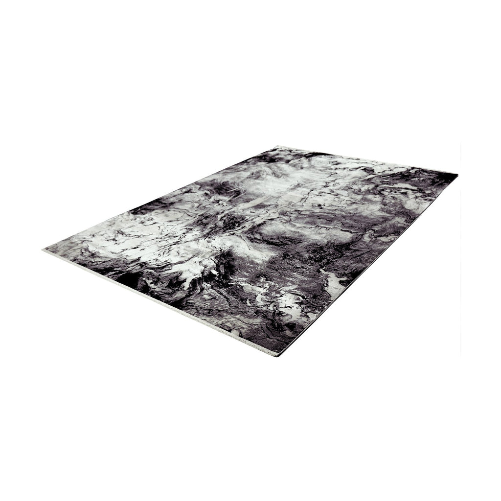 Soft Floor Rug - Olisa Black/White